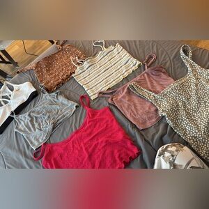 Stylish Women's Tops Collection - Red, Brown, Gray